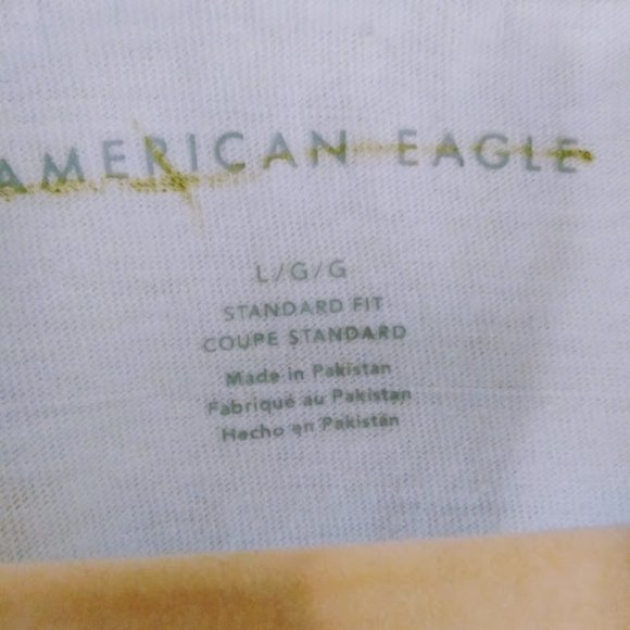 AEO*HOODIE*WHITE W/BIG BLACK STRIPE*WOMEN L/TWO BUTTON FRONT*EUC* - Picture 3 of 7